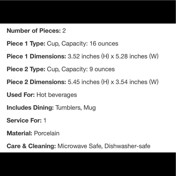 ☀️Threshold 2pc Mug Set & 4 Napkins - Picture 8 of 8